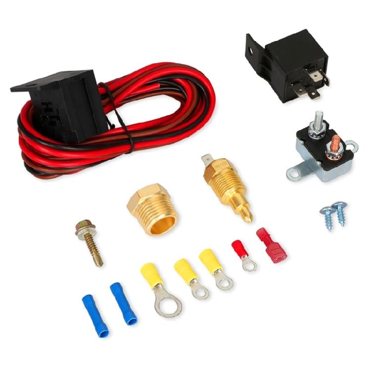 

Temperature Relay-Switch Sensor Kit 3/8 175~185 Electric Engine Fan Thermostat 1