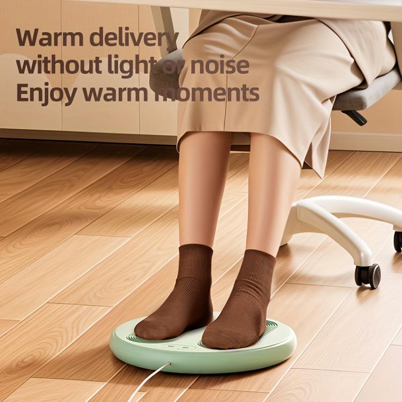 Electric Foot Warmer And Massager with 3 Heating & Vibration Modes, Constant Temperature Heated Pad for Feet, Home Office Use