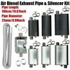 180cm Car Air Diesel Parking Heater Exhaust Pipe Tube Hose 24mm Air Filter Muffler Silencer With Clip For Webasto Eberspacher