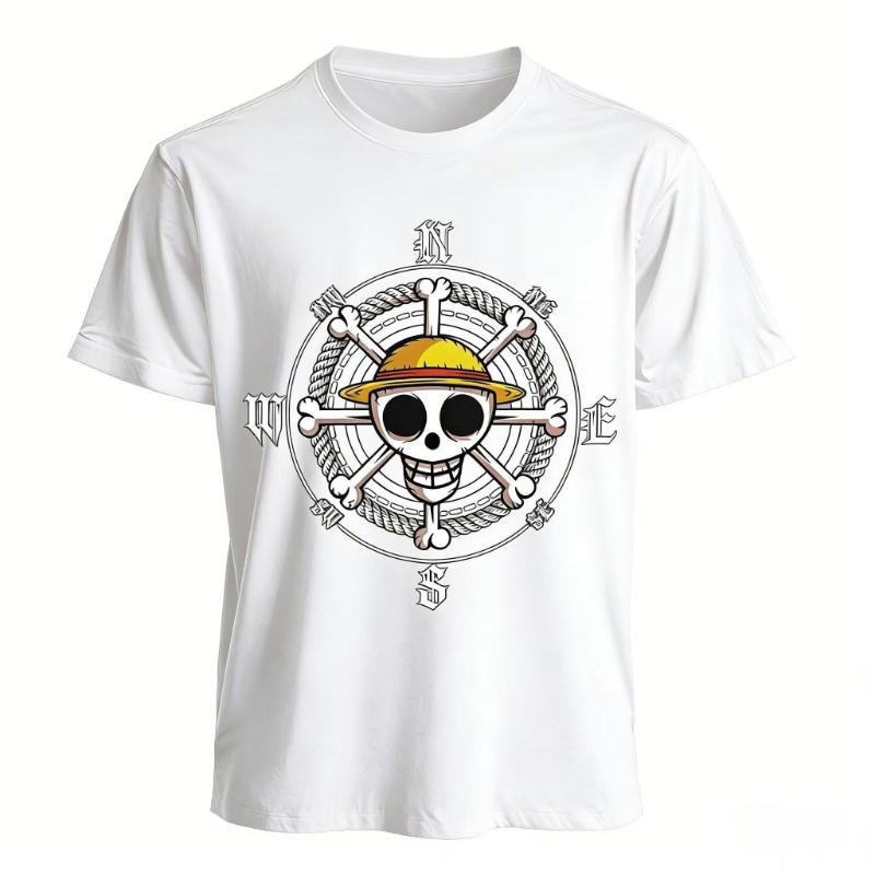 One Piece Anime T Shirt Men Women Cotton Short Sleeve Summer 2026 Casual Streetwear Graphic Tee Crewneck Manga Print Tops Y2k