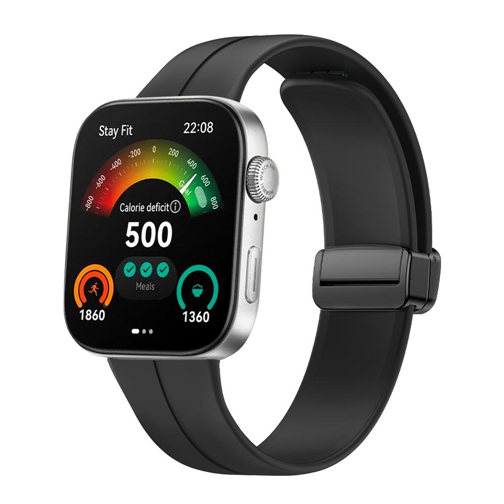 Magnetic Folding Buckle Wrist Band For HUAWEI WATCH FIT 3 Sports Breathable Silicone Strap Replacement Watchband Bracelet
