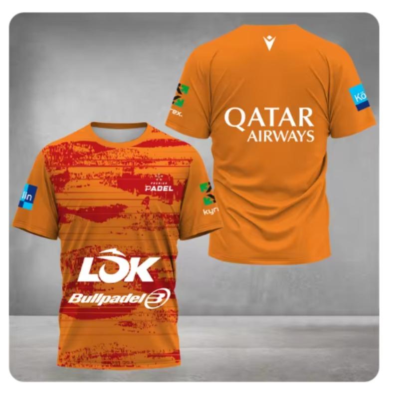 

Літня Вологовідвідна Швидковисихаюча Тенісна Футболка з Круглим Вирізом Чоловічий Одяг для Паделу 2024 Відкритий Бадмінтон Біг Футболки з Коротким Рукавом XL