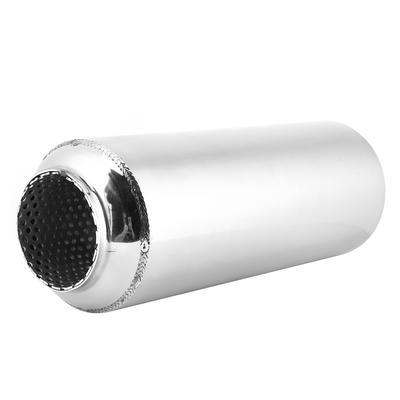 2,5 Zoll Auspuff Mittelrohr Dissipativer Tuning Schalldämpfer Rohr Tornado Schalldämpfer Universal für Auto