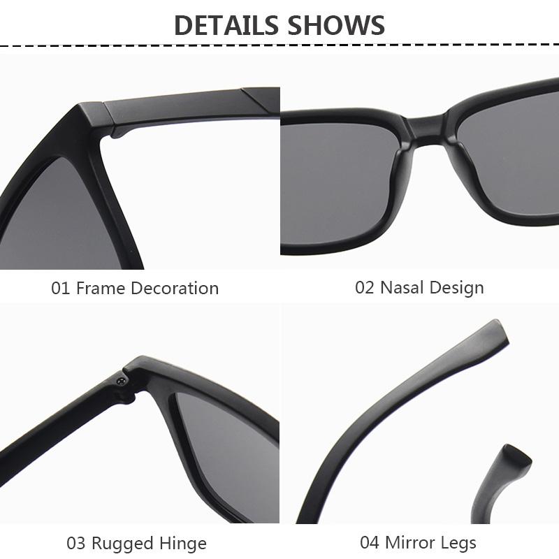 Gafas de sol de gran venta, gafas de sol de moda UV400 de alta calidad para hombre, gafas de sol unisex Cermin para mujer, 1 pieza