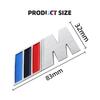 83mm 3D Aluminum Car Badge Sticker For BMW M E81 E82 E88 E90 E91 E92 E93 F30 E60 E61 GT F10 F11 F18 E63 E64 E68 F03 F04 F15