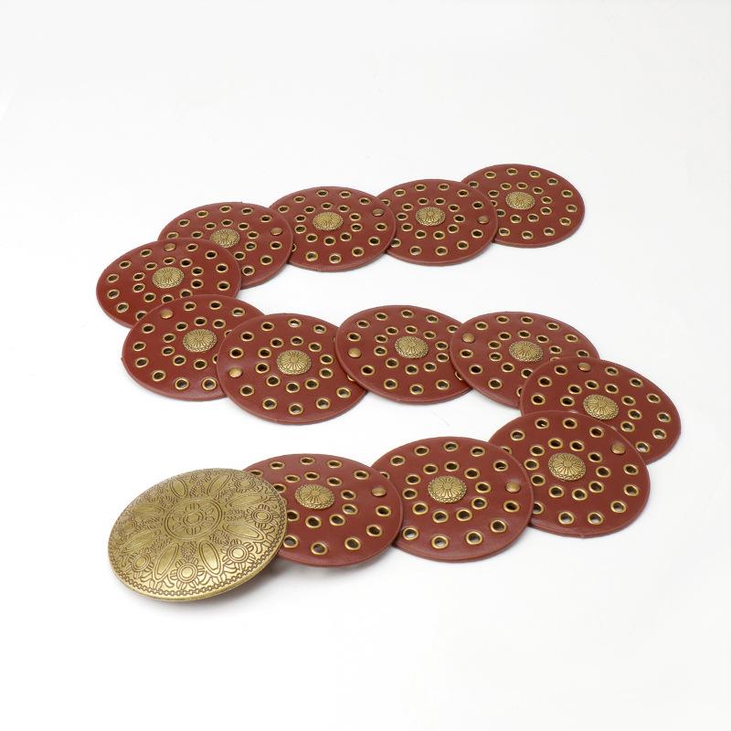 This Is A Fashionable and Versatile Retro Western Denim Belt with A Millennial Style Carved Waist Seal and Hollowed-out Decoration for Women