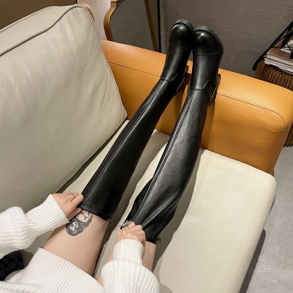 Fashion versatile comfortable high-heeled boots women's boots women's 2025 autumn and winter new niche knee boots children