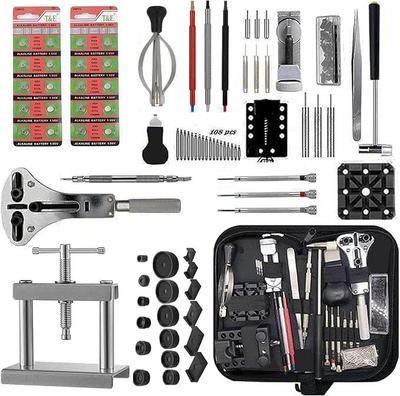 Watch Battery Replacement Tool Kit | Watch Repair Kit (SR621SW Battery Included) | Supports Strap Adjustment/Replacement and Case Back Opening | Inclu