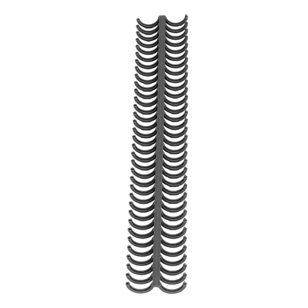 10Pcs Binding Coils 34 Holes Polypropylene Wear Resistant Binding Spines for Stationery Black