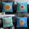 Lucky Fruit Fun Pillow Case Pattern Printed Pillowcase for Living Room Sofa Cushion Cover & Bedroom Decor