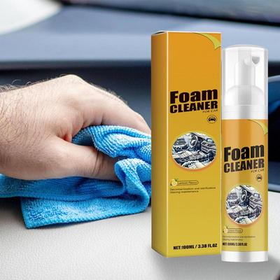 Auto Foam Cleaner Car Detailer Multipurpose Stain Remover Spray Long-Lasting Automotive Interior Cleaner For Rubber Metal Fabric