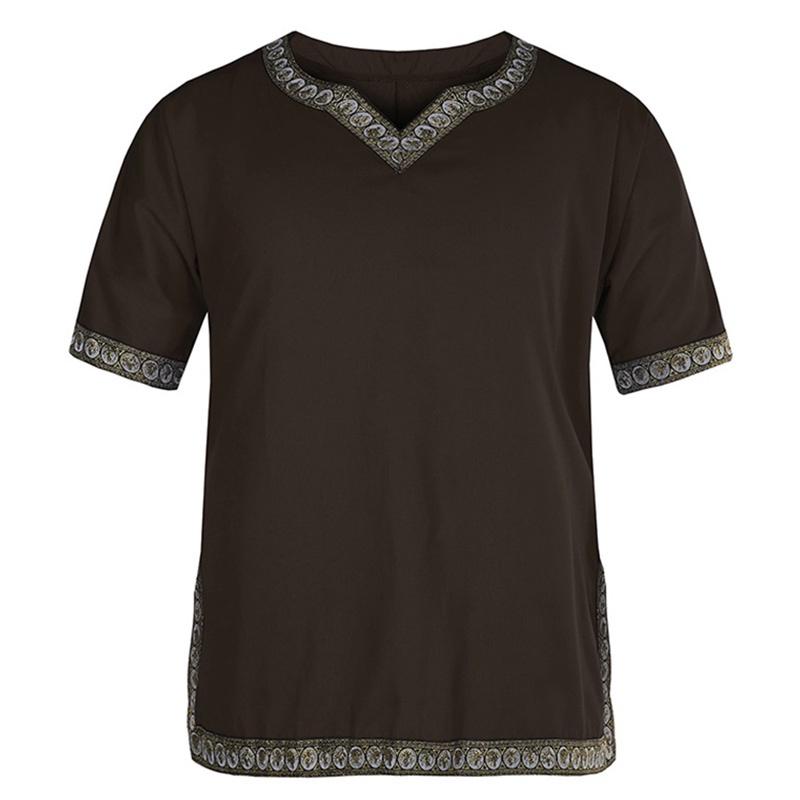 Medieval Renaissance Tunic Top Shirt Viking Norseman Saxon Men Cosplay Costume