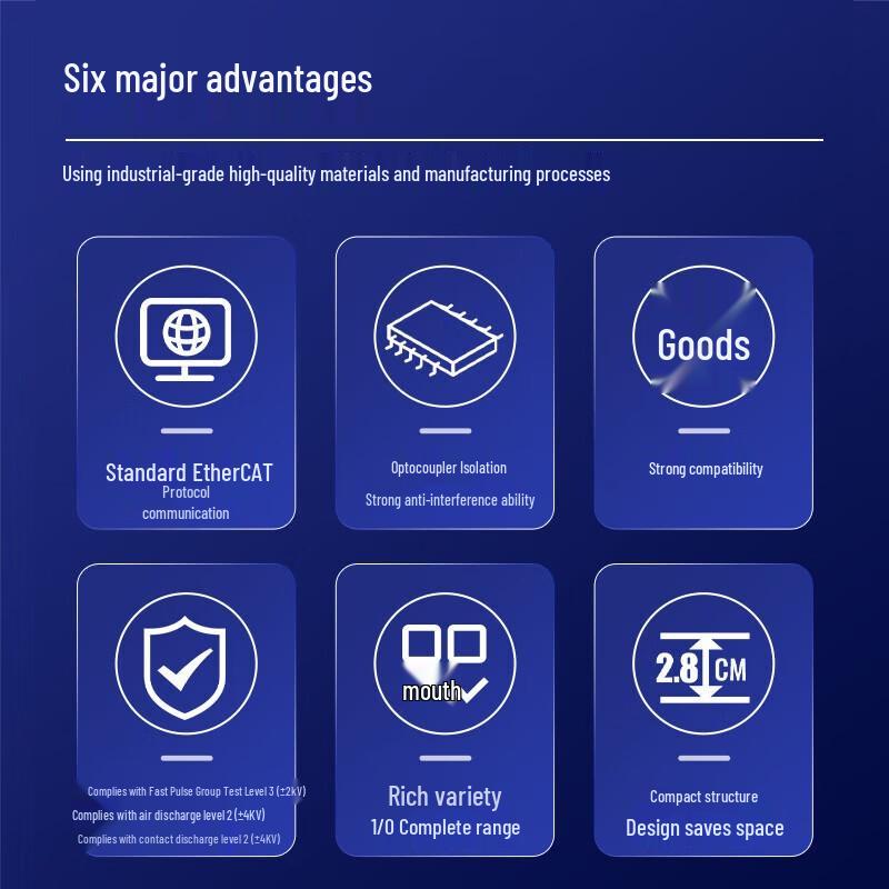 AIMOXUN EtherCAT Remote IO Module with Built-in Switch