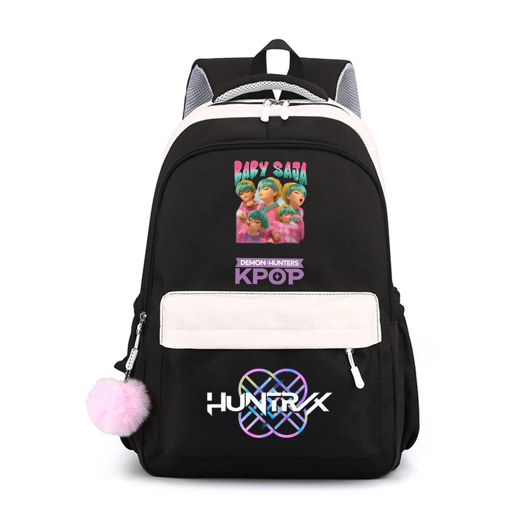 Anime Cute K-Pop Printed Large Capacity Waterproof Backpack for Teenger Student Girl Boy Schoolbag Bookbag Kid Gift Women Travel Bag Mochila