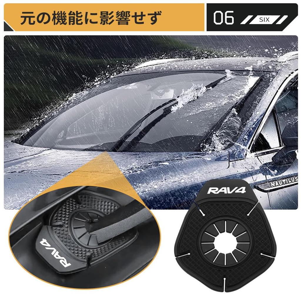 LUTU New RAV4 Compatible with All Series Wiper Hole Cover,