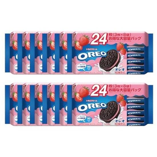 Mondelez Oreo Family Pack Crema Fragola 24 pezzi (3 8 sacchetti) 12 unità