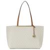MK Evelyn Logo Print Tote Bag Women Tote Bags Vanilla Acorn 30F5GQ9T3B-VANILLA/ACORN