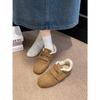 Fleece warm and non-slip thick-soled snow cotton shoes, winter wear, inner height-increasing soft-soled German training shoes