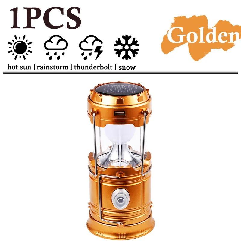 Solar LED Portable Lantern Telescopic Torch Lamp Multi-function Outdoor Camping Emergency Tent Lamp Outdoor Lighting