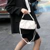 Bag Women's New White Folded Portable Underarm Shoulder Bag