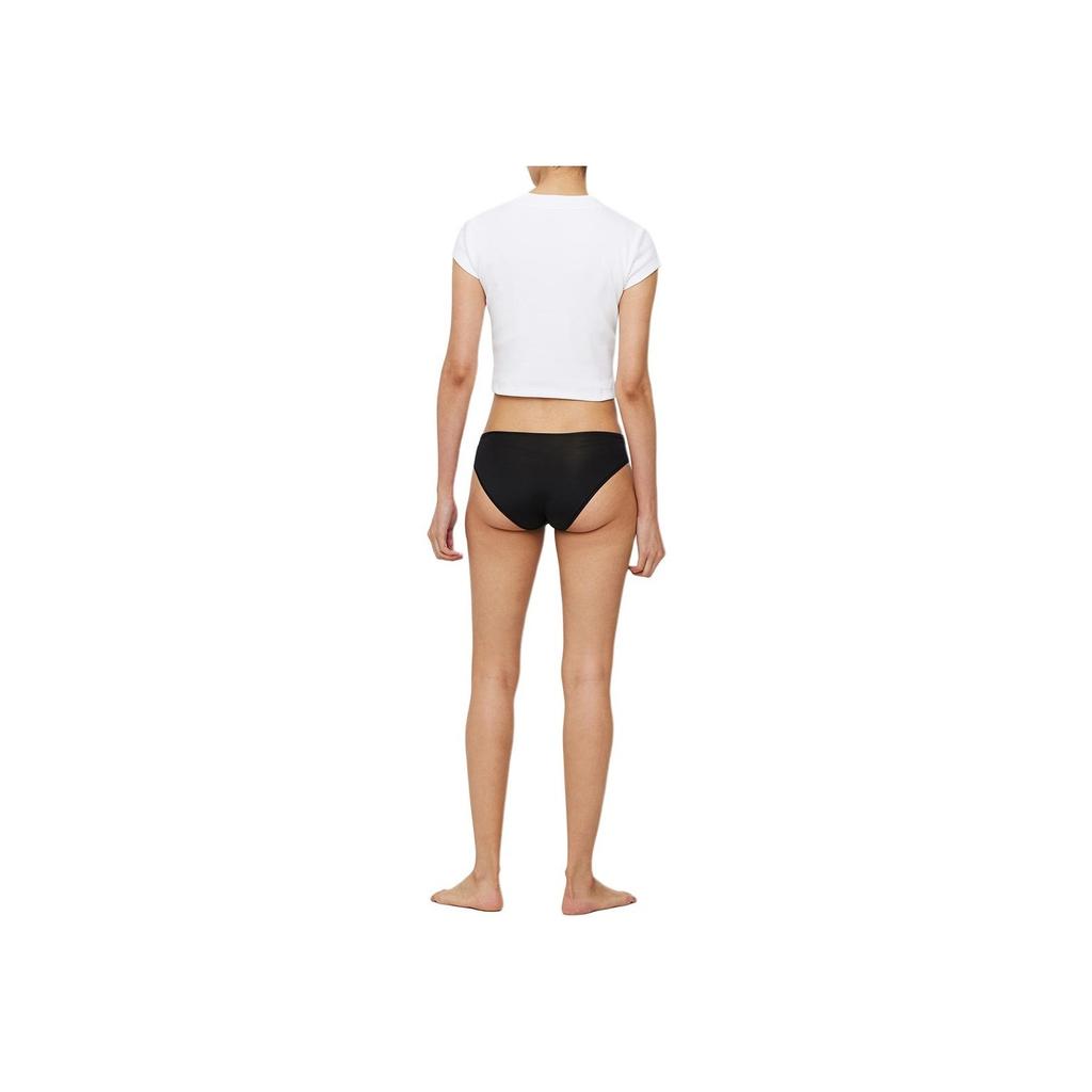 Calvin Klein Comfortable Minimalist Low-Rise Solid Color Underwear Women underwear Black QD5118-UB1