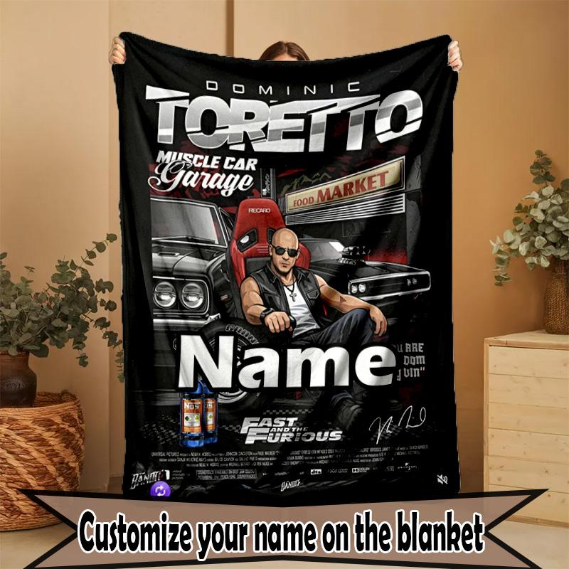 Custom Name Personalized Grand Theft Auto VI Print Blanket, Home Decor, Bedroom, Sofa, Camping, Couch, Gifts for Birthday Christmas