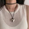 Goth Love Heart Clavicle Chain Women Girls Wedding Jewelry Party Birthday Gift
