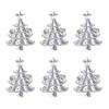 6 Alloy Christmas Napkin Rings with Festive Design Suitable for Wedding Tables Restaurant Decoration and Holiday Use