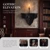 Halloween-Totenkopf-Wandhalterung im Vintage-Stil, Regal, Gotische Kunst, Totenkopf-Wandregal, Wohnzimmer
