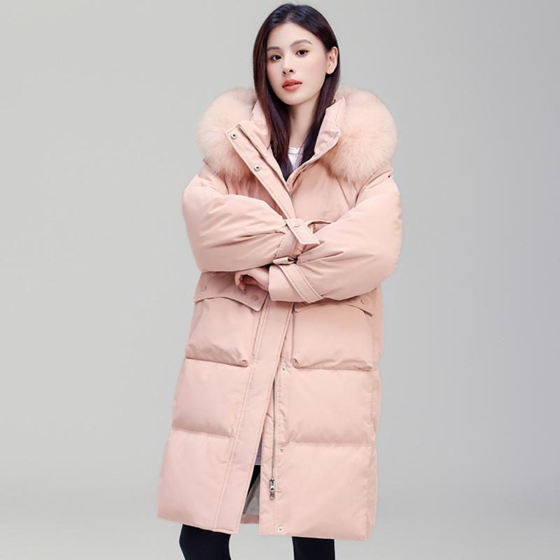 Women's Elegant Winter Down Coat - 2025 Fashion, Warm White Duck Down, Thick, High-End, Cold-Proof, Stylish Jacket
