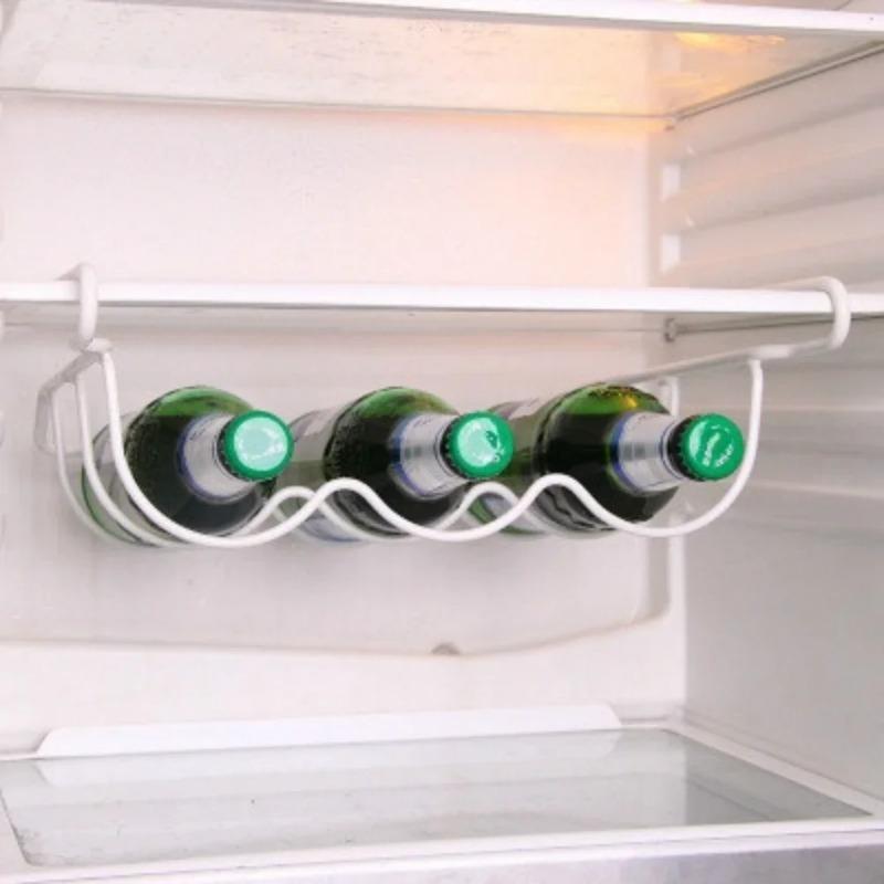 Kitchen Storage Tools Refrigerator Organizer Rack Inside Shelf Beer Wine Bottle Holder Rack Kitchen Storage Shelves Accessories
