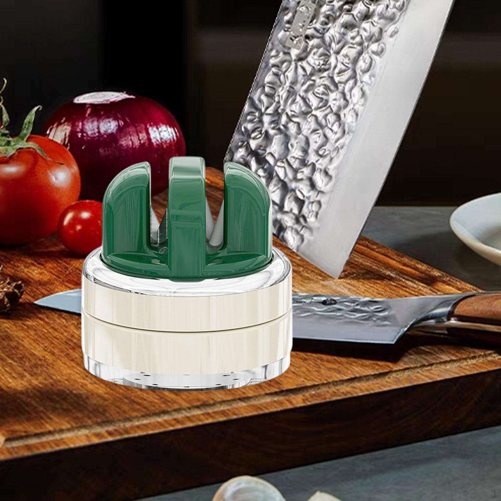 

for Sharpening Knives, Manual Device with Suction Cup зелений