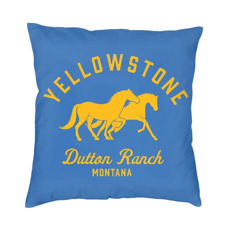 Luksusowa poszewka na poduszkę Yellowstone 45x45cm poliester Dutton Ranch rzuć poszewka na poduszkę Sofa krzesło kwadratowa poszewka na poduszkę Home dekoracyjne