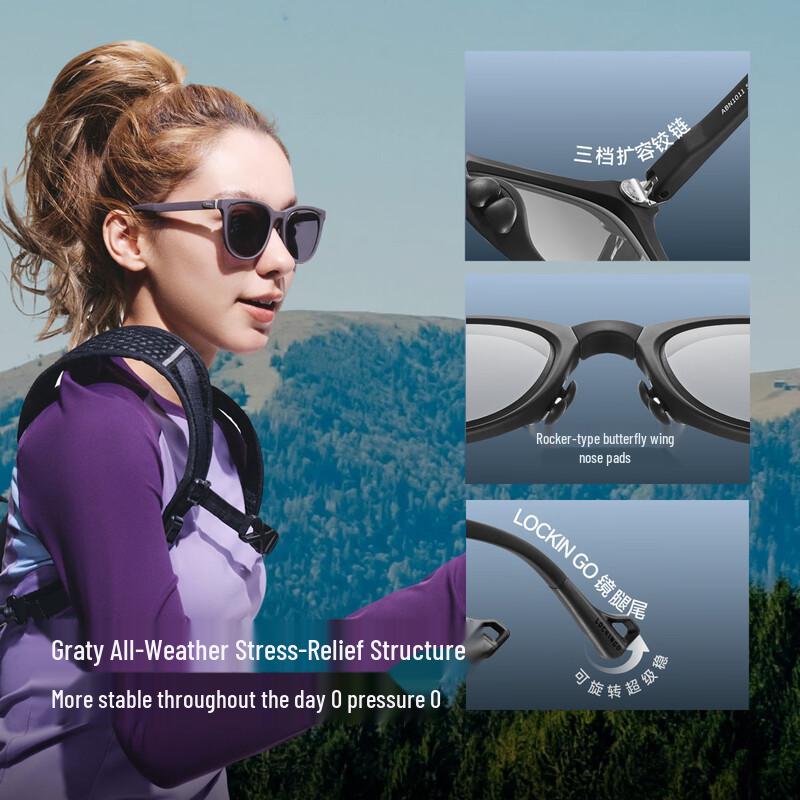 Bananaunder Unisex Foldable Boston Frame Sunglasses