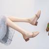 2025 Spring and Autumn New Medium Heel Early Autumn Autumn Shoes Late Evening Gentle Women's Shoes Mary Jane Grandma Shoes