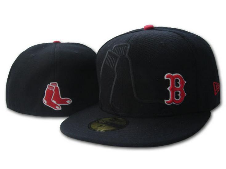 Boston Red Sox Klassische engan anliegende bestickte Baseballkappe mit Sonnenschutz