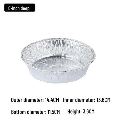 Disposable Round Aluminum Foil Pans for Air Fryer