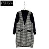 Diagram 22 Year Old White X Black Tweet One Piece Dress 36 Black White TweedUsed
