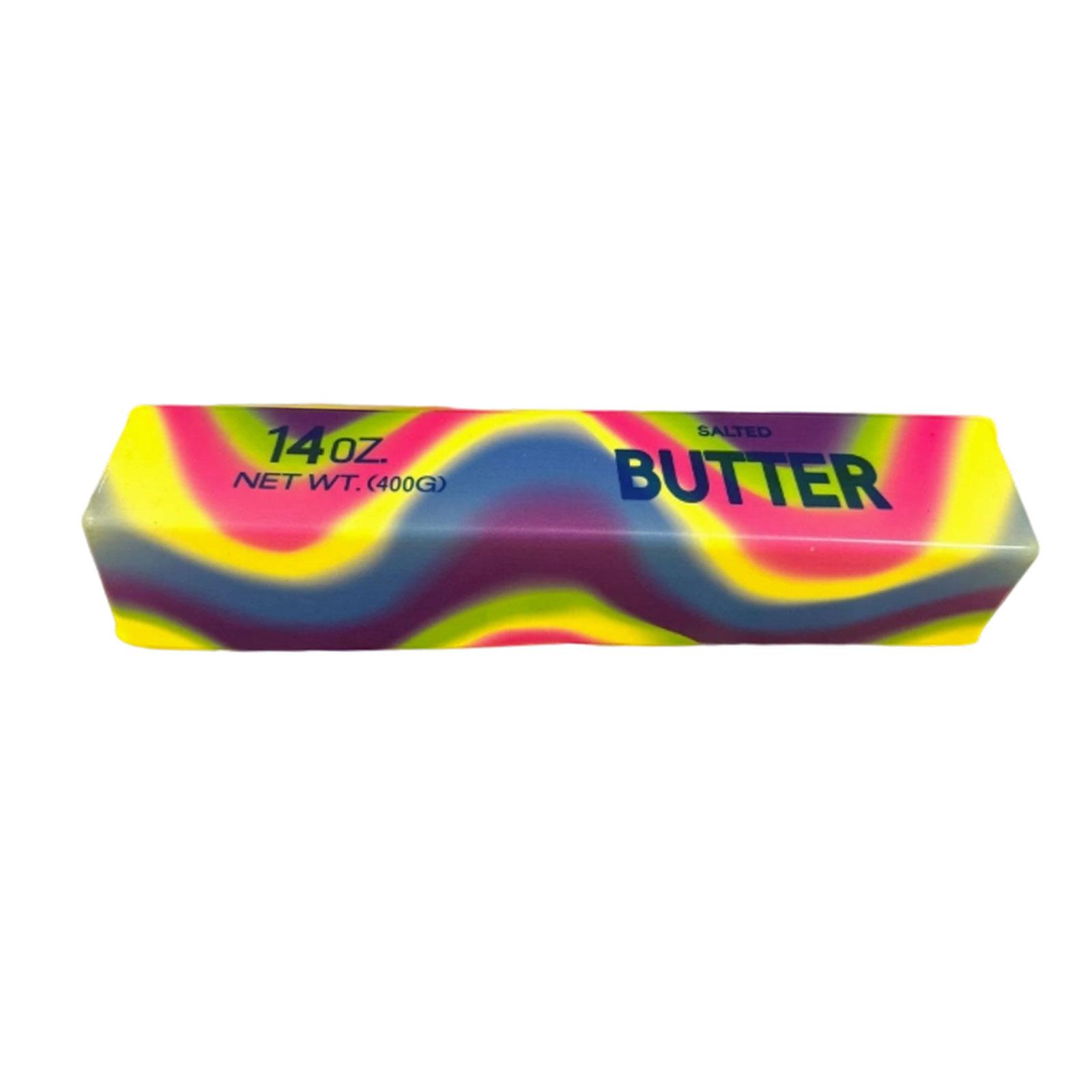 

23cm Butter Stick Shaped Stress Relief Toy Soft Squeezing Sensory Fidget Bar for Hand Exercise and Relaxation One Size