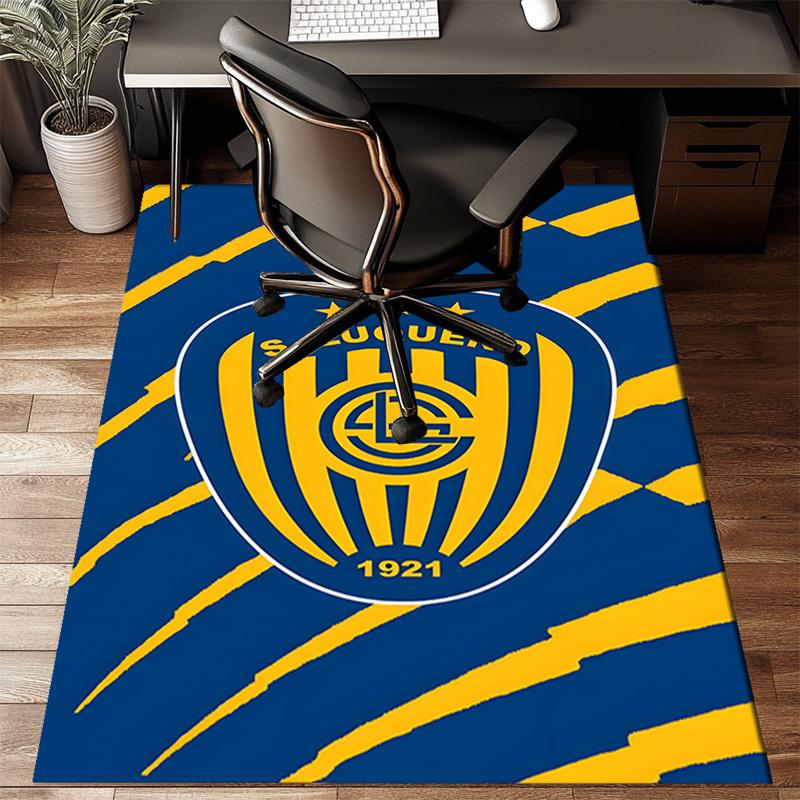 Luqueno Club Emblem Rug Game Carpet, Floor Mat for Bedroom Living Room Entryway Rug, Home Decor Idea Gift for Christmas Birthday
