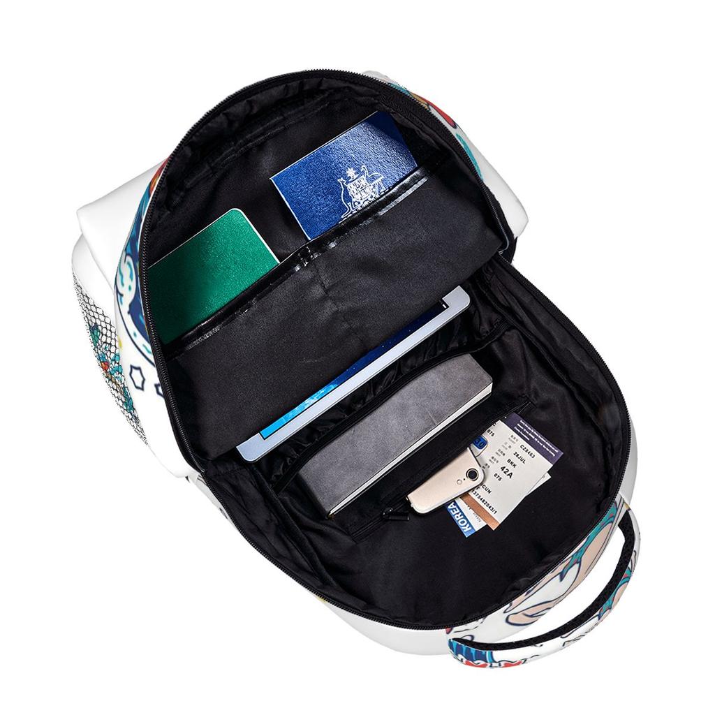 T And C Surf BITE EM BACK Town And Country Surf Hawaii Studentenrucksack Schultasche Tagesrucksack für Männer Frauen Bücherrucksack Umhängetaschen