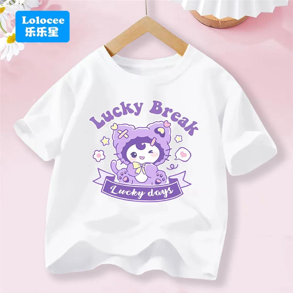 Sommer Niedlich Lächeln Mädchen Bedruckte Kleidung T-Shirt Kinder Baumwolle Niedliches Mädchen T-Shirt Baby Kinder Oberteile Für 3-14J Baby