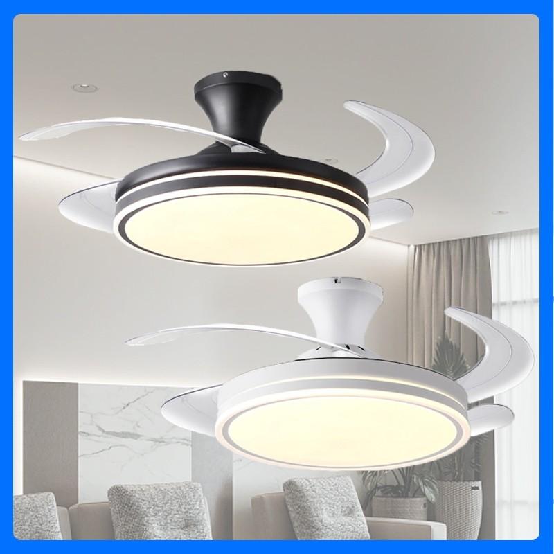 Indoor LED Lighting Fan Household 3 Colors Dimming Ceiling Fan Lamp DC Motor 36"42"48" Electric Ceiling Fan Light