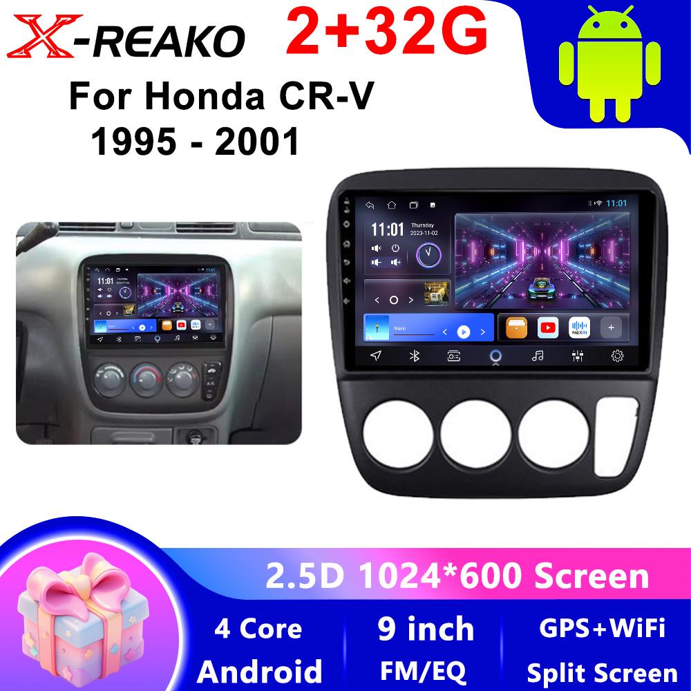 

X-REAKO Car Video Player for Honda CR-V 1995-2001 GPS Navigation Built-in Dsp Carplay Autoradio Android Head Unit 4core-2+32g
