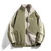 Reversible Jacket, Spring and Autumn New Style, Double-sided Jacket, Men's Stand-up Collar Striped Jacket