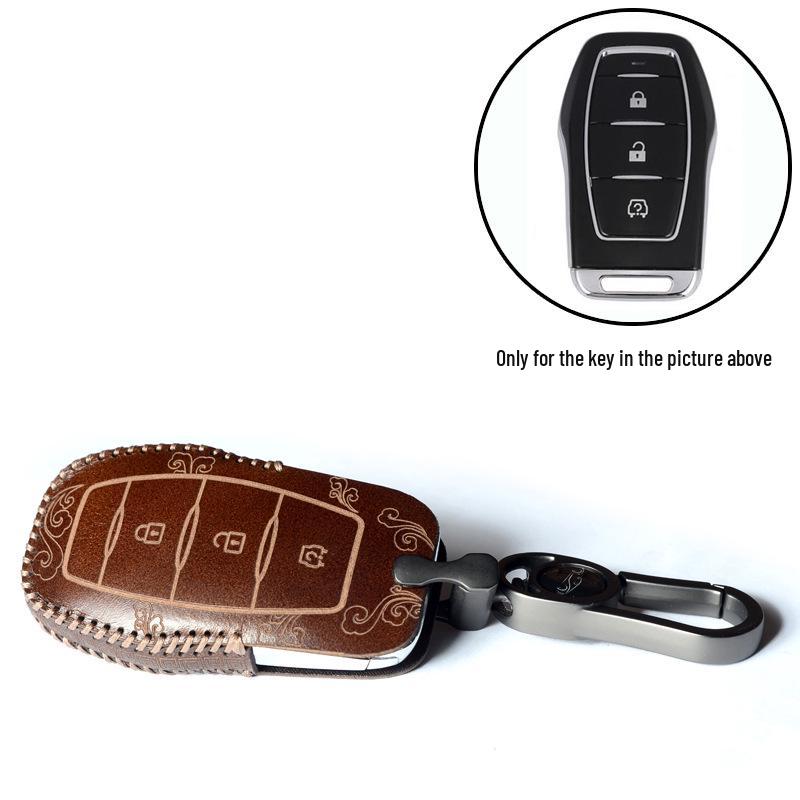 High-End Cowhide Key Case for Dongfeng Fengguang Ix5/ix7/560/580 Cars