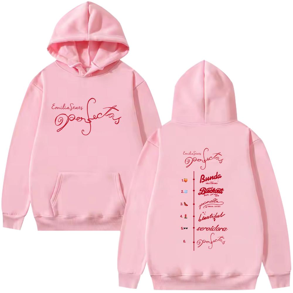Emilia Mernes Perfectas Graphic Hoodie Perfectas Emilia Fashion Hoody Man Woman Long Sleeve Sweatshirt Hip Hop Aesthetics Hoody