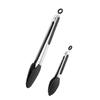 Qrit Silicone Tongs Sanitation Law Cooking Tongs with Silicone Tips and Stainless Steel Kitchen Kitchen Kitchenware Set of Heat-Resistant [Food