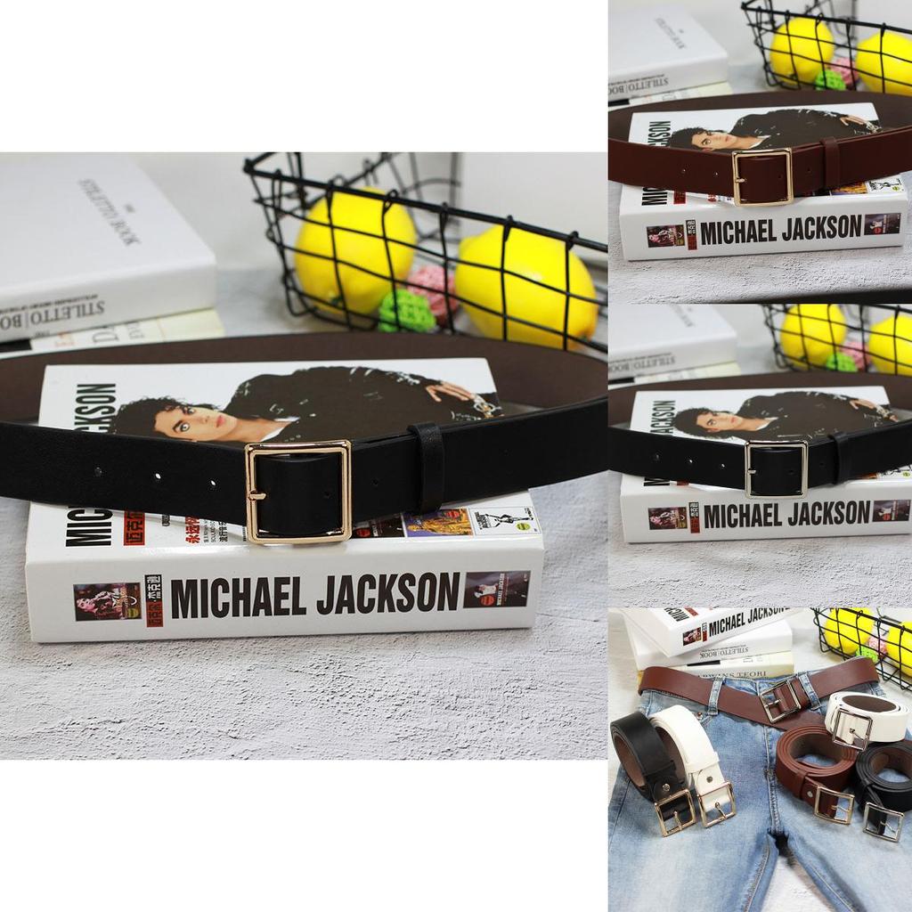 Simple Solid Color Metal Square Buckle Decoration Women Casual Wide Belt For Daily Wear