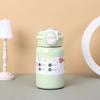 Cute Double-Drink Insulated Tumbler With Straw Women Students Kids 316 Stainless Steel Portable Thermos Cup 400ml